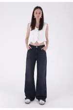 Bol Paça Baggy Relax Kot Pantolon  7031-19-(26-29)