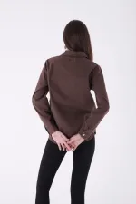 Çıtçıtlı Kot Gömlek  6013-79-(S-XL)