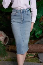 Taşlı Kot Etek  1073-15-(XS-XL-6-2)