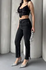 Flare Leg Mom Jeans 1774-23-(28-33) Flare Leg Mom Jeans 1774-23-(28-33)