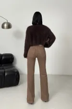 Stitched Hems Wide Leg Relaxed Jean 7026-72-(27-32) Soil Stitched Hems Wide Leg Relaxed Jean 7026-72-(27-32) Soil
