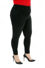 High Waisted Skinny Full Length Jean  515-03-(48-54) Anthracite Denim