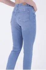 Dikişsiz Paça Mom Fit Kot Pantolon  764-15-(26-28)