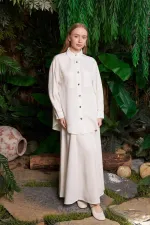 Cepli Oversize Keten Gömlek HS609-51-(S-XL) Cepli Oversize Keten Gömlek HS609-51-(S-XL)