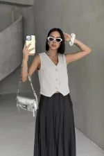 Düğmeli Yelek 6156-94-(S-XL)