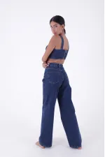 Bol Paça Relax Kot Pantolon  718-26-(28-33)