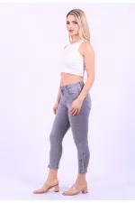 Paçası Dört Düğmeli Kot Pantolon 786-22-(28-33) Paçası Dört Düğmeli Kot Pantolon 786-22-(28-33)
