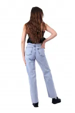 Dikişsiz Paça Beş Düğmali Relax Kot Pantolon 917-08-(27-32) Dikişsiz Paça Beş Düğmali Relax Kot Pantolon 917-08-(27-32)