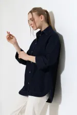  6262-17-(S-XL) Slubbed Navy Blue