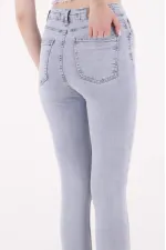 Asimetrik Paçalı Kot Pantolon 935-08-(26-28) Asimetrik Paçalı Kot Pantolon 935-08-(26-28)