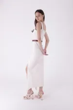 Askılı Kuplu Asimetrik Detaylı Kot  3019-80-(S-XL)