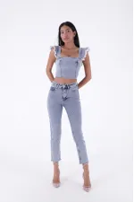 Droplu Mom Fit Pantolon  1724-08-(28-33)