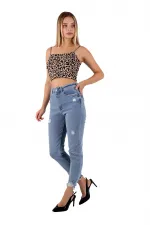 Paçası Mom Fit Kot Pantolon 884-15-(28-33) Paçası Mom Fit Kot Pantolon 884-15-(28-33)