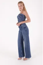Wide Leg Relax Jeans 718-01-(28-33)