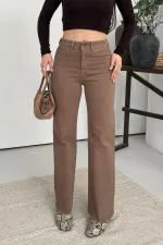 Dekoratif Cep Detaylı Palazzo Kot Pantolon  1710-72-(27-32)