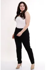 High Waisted Comfort Slim Ankle Length Jean  896-07-(30-36) Black