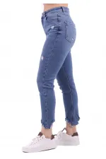 Paçası Mom Fit Kot Pantolon 884-01-(28-33) Paçası Mom Fit Kot Pantolon 884-01-(28-33)