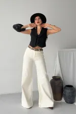 Geniş Paça Kot Pantolon  7082-80-(27-32)