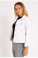Veste en jean courte classique 640-50-(S-XL-6)