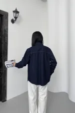 Çıtçıtlı Kot Gömlek 6013-17-(S-XL-6)