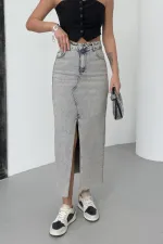Taşlı Kot Etek  1072-18-(XS-XL-5)