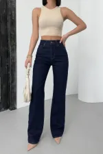 Yüksel Bel Straight Kot Pantolon 7033-17-(28-33)