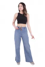 Beli Lastikli Yırtmaç Detaylı Pantolon  1717-06-(S-XL-6)