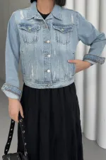 Veste en jean courte 641-18-(S-XL-6)