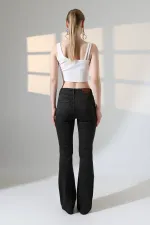 High Waisted and Flared Leg Skinny Jean  867-10-(27-32) 