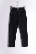 Dikişsiz Paça Mom Fit Kot Pantolon  764-23-(31-33)