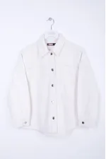 Çıtçıtlı Oversize Kot Ceket  6028-80-(S+XL+4)