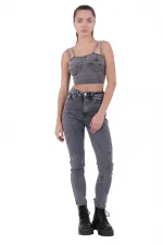 Parçalı Mom Pantolon 778-40-(26-31)