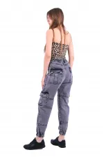 Parçalı Jogger Pantolon 924-33-(S-XL-6-2) Parçalı Jogger Pantolon 924-33-(S-XL-6-2)