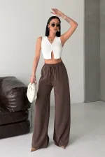 Lastikli Palazzo Pantolon  HS708-81-(S-XL)