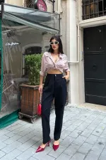 Beli Lastikli Havuç Pantolon 7083-73-(S-XL-6-2) Beli Lastikli Havuç Pantolon 7083-73-(S-XL-6-2)