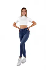 Serpmelı Kot Pantolon 727-15-(30-36) Serpmelı Kot Pantolon 727-15-(30-36)