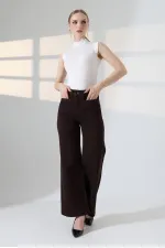 Front Pocket Detailed Jean  7079-78-(26-31) Brown