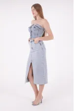 Uzun Kot Etek 1022-08-(S-XL-6) Uzun Kot Etek 1022-08-(S-XL-6)
