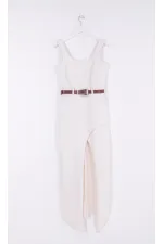 Askılı Kuplu Asimetrik Detaylı Kot  3019-80-(S-XL)