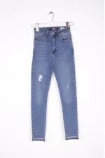 Asimetrik Paça Kot Pantolon 713-06-(28-33) Asimetrik Paça Kot Pantolon 713-06-(28-33)