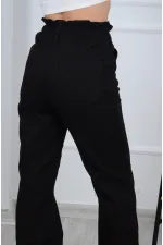 Beli Lastikli Bol Paça Relax Kot Pantolon  789-07-(27-32)
