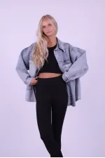 Parçalı Renkli Yıkamalı Kot Ceket  610-0108-(S-XL-6)