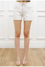 Front Zipper Denim Shorts 224-50-(S-XL-6) Front Zipper Denim Shorts 224-50-(S-XL-6)