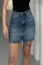 Kısa Boy Kot Etek  1036-01-(S-XL-6)
