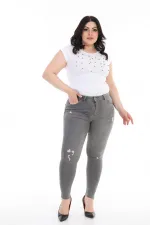 Az Yırtıklı Skinny Kot Pantolon 826-29-(30-36) Az Yırtıklı Skinny Kot Pantolon 826-29-(30-36)