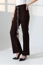 Dekoratif Cep Detaylı Palazzo Kot Pantolon  1710-78-(30-36)