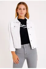Veste en jean courte classique 640-50-(S-XL-6)