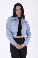 Fermuarlı Kot Ceket 6017-42-(S-XL-6) Fermuarlı Kot Ceket 6017-42-(S-XL-6)