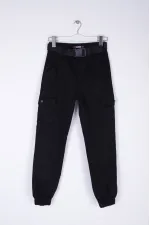 Cargo Pocket Commando Jean 752-07-(28-33) Black Cargo Pocket Commando Jean 752-07-(28-33) Black