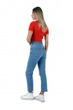 Paçasılı Mom Kot Pantolon  1794-15-(26-31)